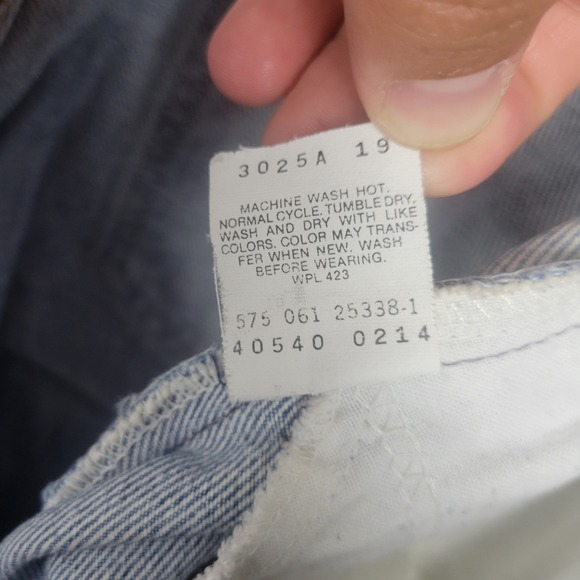 Vintage Levis 540 Jeans Mens 34x30 Light Blue Denim Tapered Made USA 90s Pants - Picture 6 of 12